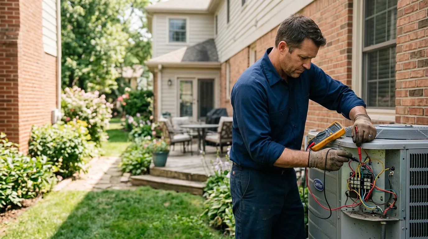 HVAC technician working near Eldorado, WI